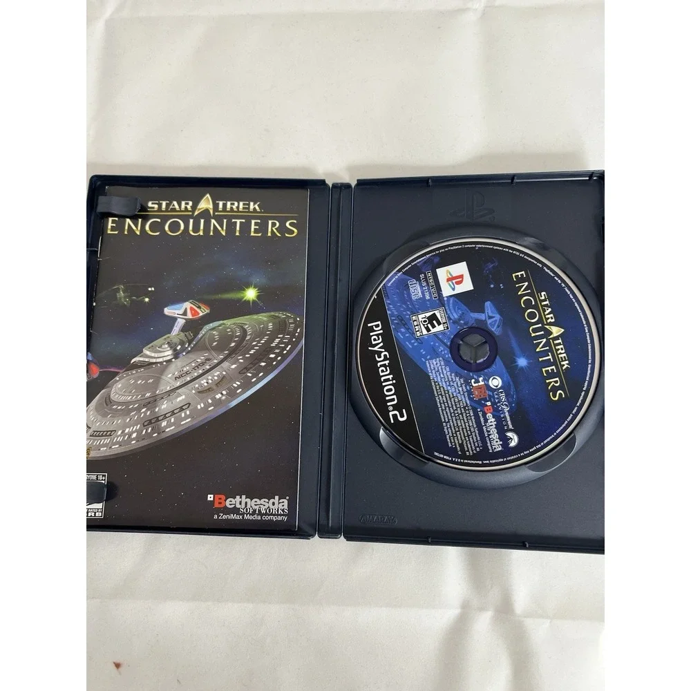 Star Trek Encounters PS2 Complete CIB PlayStation 2 Tested Working